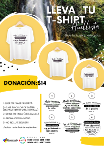 Adquiere el tuyo y así apoyas y te sumas a nuestra misión en Huellas Panamá, habilitaremos los pedidos hasta final de septiembre, ya que es mejor mandarlos a hacer por cantidad, pide el tuyo por tan solo $14.